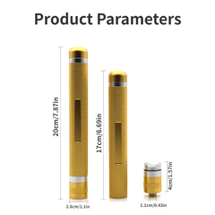 Stainless Steel Cigar Moisturizing Tube Box Holder