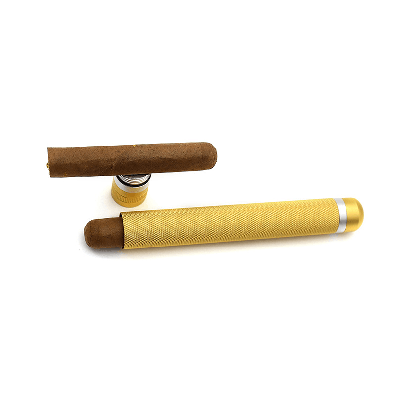 Stainless Steel Cigar Moisturizing Tube Box Holder
