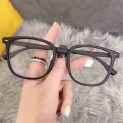 Light Blocking Glasses Rivet Jelly Square Clear Lens Computer Spectacles