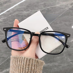 Light Blocking Glasses Rivet Jelly Square Clear Lens Computer Spectacles