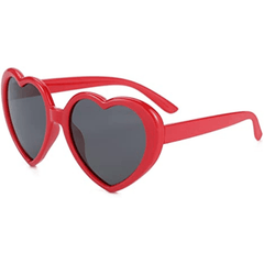Heart-Shaped Sunglasses UV400 for Women Men