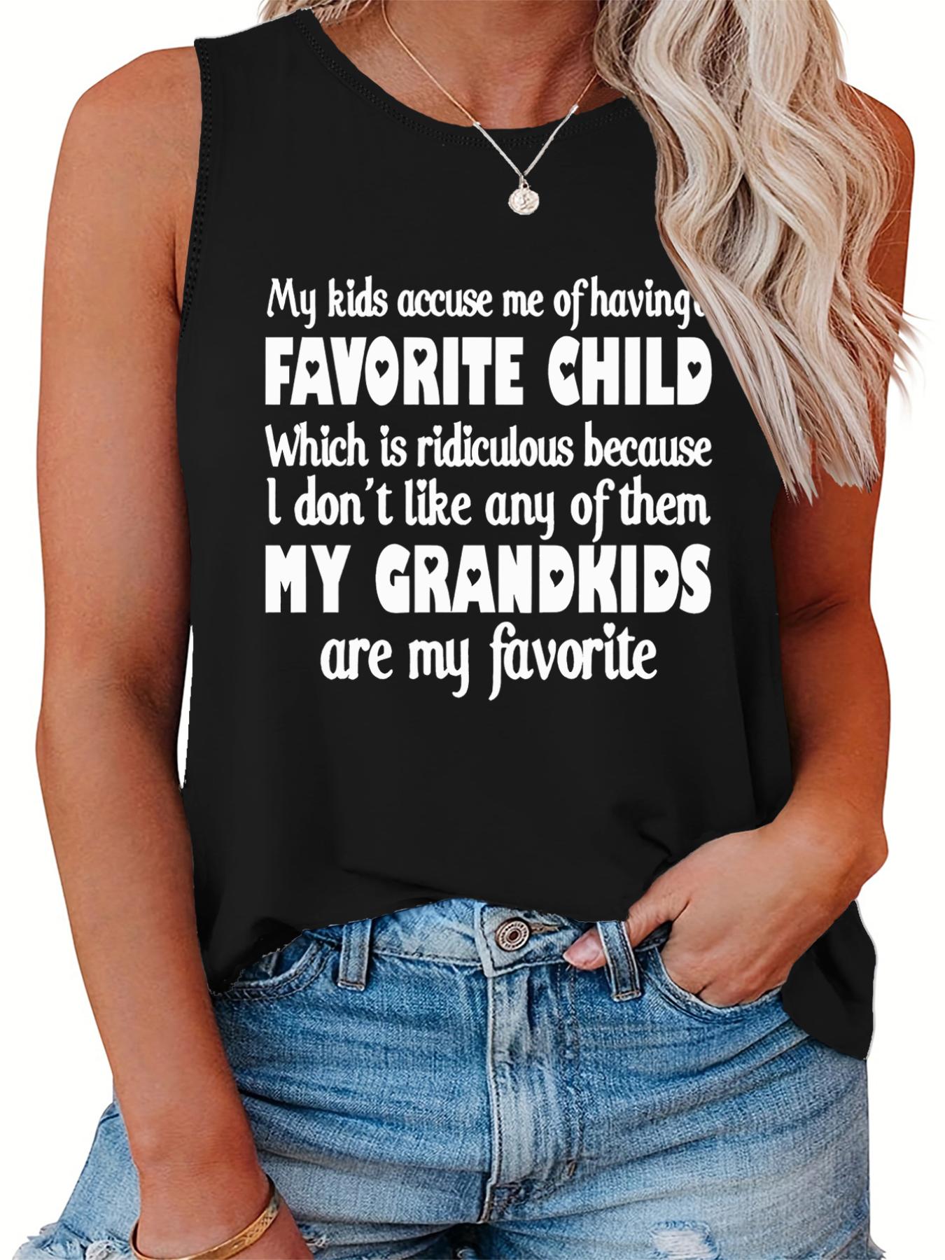 Women's Slogan Print Tank Top