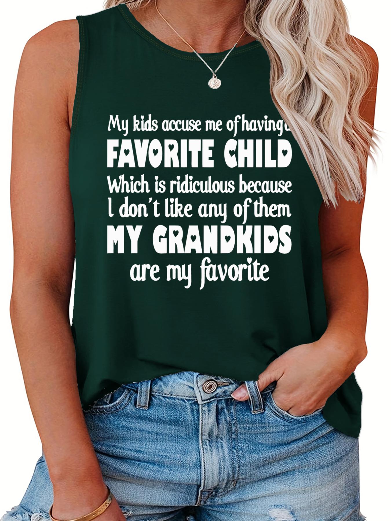 Women's Slogan Print Tank Top