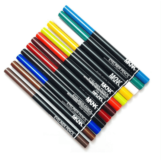 12pcs Set Colorful Eyeliner Pen Luminous Waterproof Lip Liner Pen