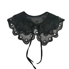 Bow Doll Collar Shawl Neckline Trim Detachable Collar