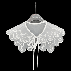 Bow Doll Collar Shawl Neckline Trim Detachable Collar