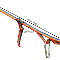 Rainbow Striped Camp Storage Strap Durable Portable Camping Rope