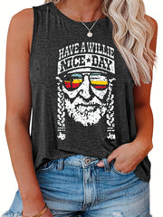 Women's Figure Print Tank Top