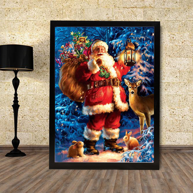 DIY Christmas Santa Diamond Painting Kit Full Round Diamond