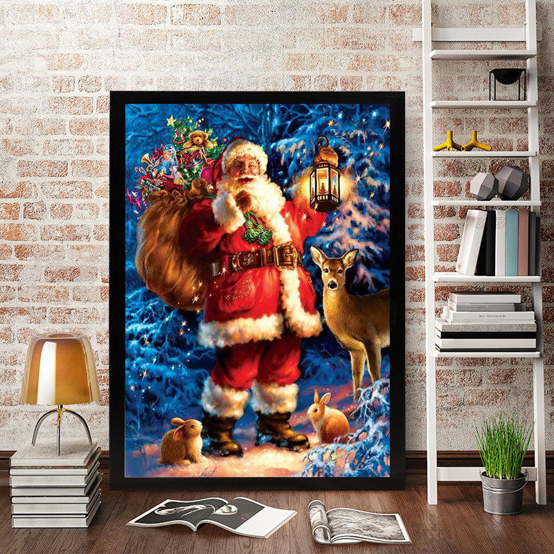 DIY Christmas Santa Diamond Painting Kit Full Round Diamond