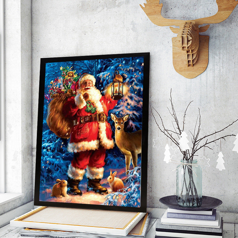 DIY Christmas Santa Diamond Painting Kit Full Round Diamond