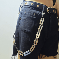 Chunky Razor Blade Barbed Thorns Spiked Wire Necklace Choker