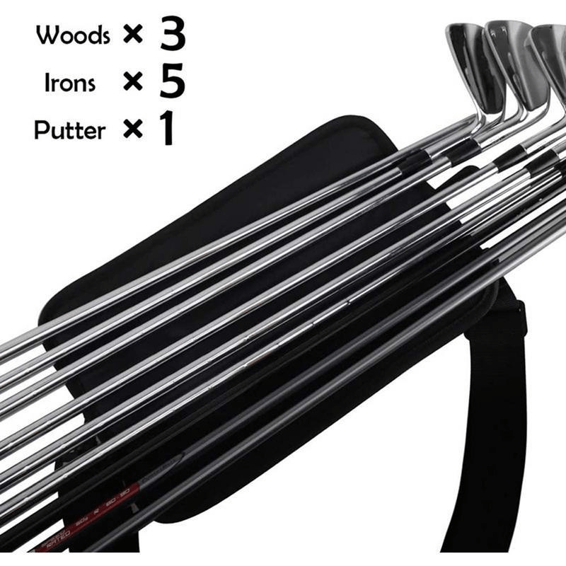 Portable Golf Club Bag Lightweight Training Case with Shoulder Straps