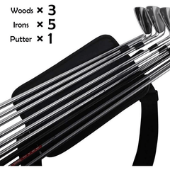 Portable Golf Club Bag Lightweight Training Case with Shoulder Straps