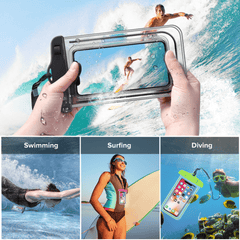 Waterproof Mobile Phone Dry Bag with Touch Screen Holder and Lanyard