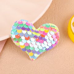 Sequin Heart Hair Clips Hair Hoop for Girls