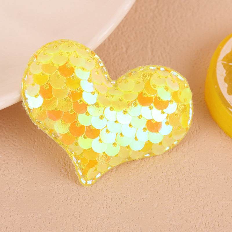 Sequin Heart Hair Clips Hair Hoop for Girls