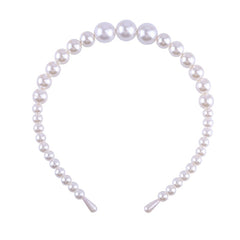 Kids Large Pearl Headband French Mori Beaded Hairpin