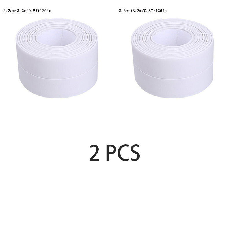 3pcs Caulk Tape Sealant Strip Self Adhesive Waterproof Sealing Tape