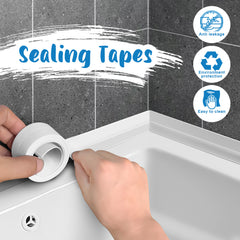 3pcs Caulk Tape Sealant Strip Self Adhesive Waterproof Sealing Tape