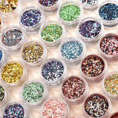 6 Resin Confetti Foil Filler for DIY Nail Art & More