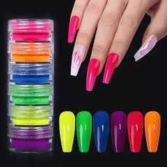 6 Resin Confetti Foil Filler for DIY Nail Art & More