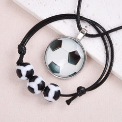 Boys Silicone Football Watch Set Kids Necklace Bracelet Coin Purse