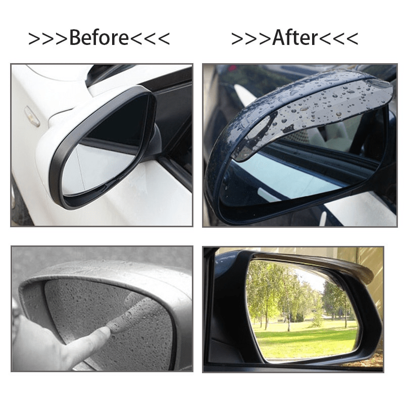 Carbon Fiber Rearview Mirror Rain Eyebrow Visor Sun Snow Cover