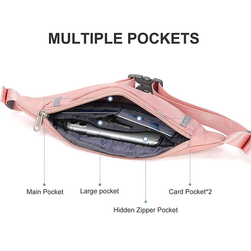 Waterproof Fanny Pack for Outdoor Activities Mobile Phone Storage Coin Purse
