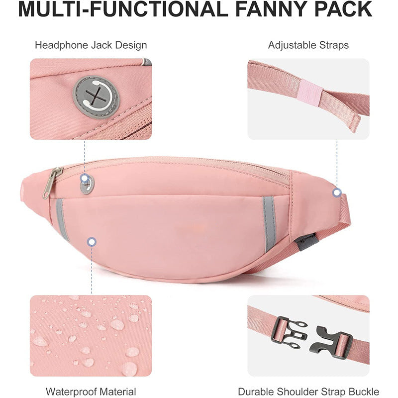 Waterproof Fanny Pack for Outdoor Activities Mobile Phone Storage Coin Purse