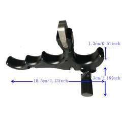 Aluminum Bow Release Aid 4 Finger 360 Rotation Thumb Trigger Grip