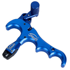 Aluminum Bow Release Aid 4 Finger 360 Rotation Thumb Trigger Grip