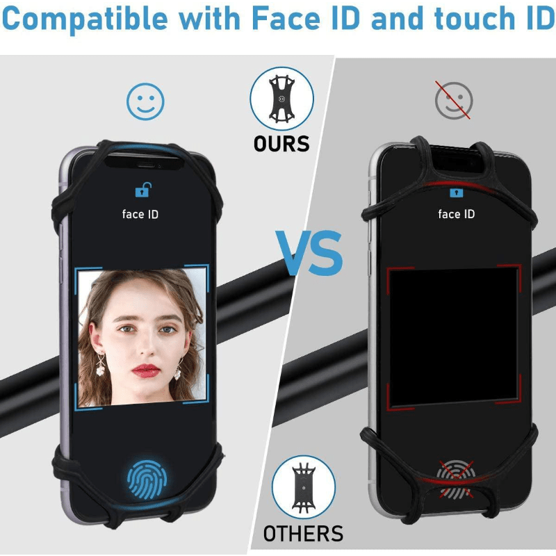 360 Rotation Silicone Bike Phone Holder