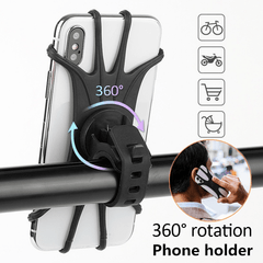 360 Rotation Silicone Bike Phone Holder