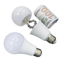 Realistic Lightbulb Diversion Safe for Hiding Money, Jewelry & Small Items