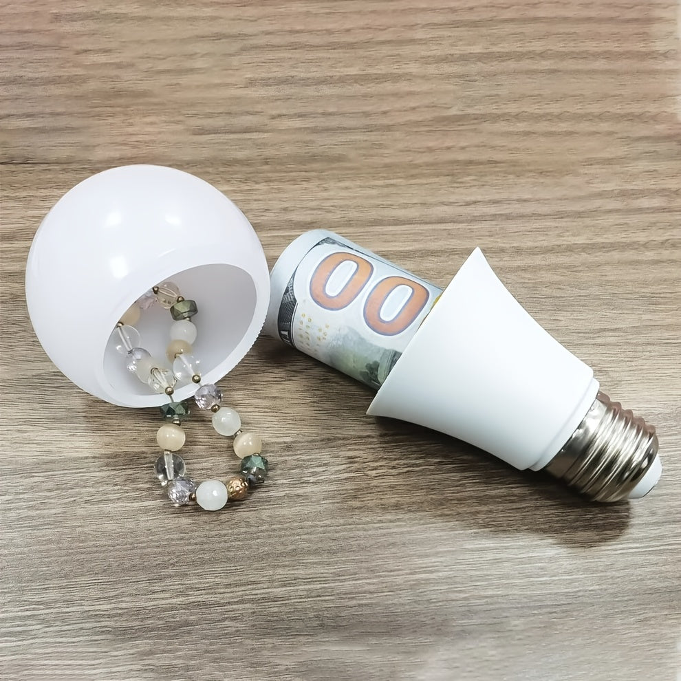 Realistic Lightbulb Diversion Safe for Hiding Money, Jewelry & Small Items