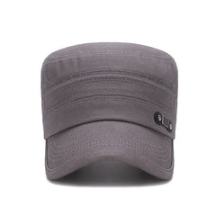 Men's Pure Cotton Sunscreen Flat Top Hat