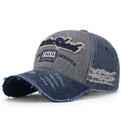 Fashionable Washed Distressed Embroidered Baseball Cap