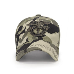 Embroidered Soft Baseball Cap Men's Camouflage Sun Hat
