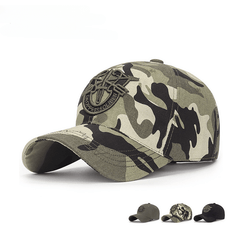 Embroidered Soft Baseball Cap Men's Camouflage Sun Hat