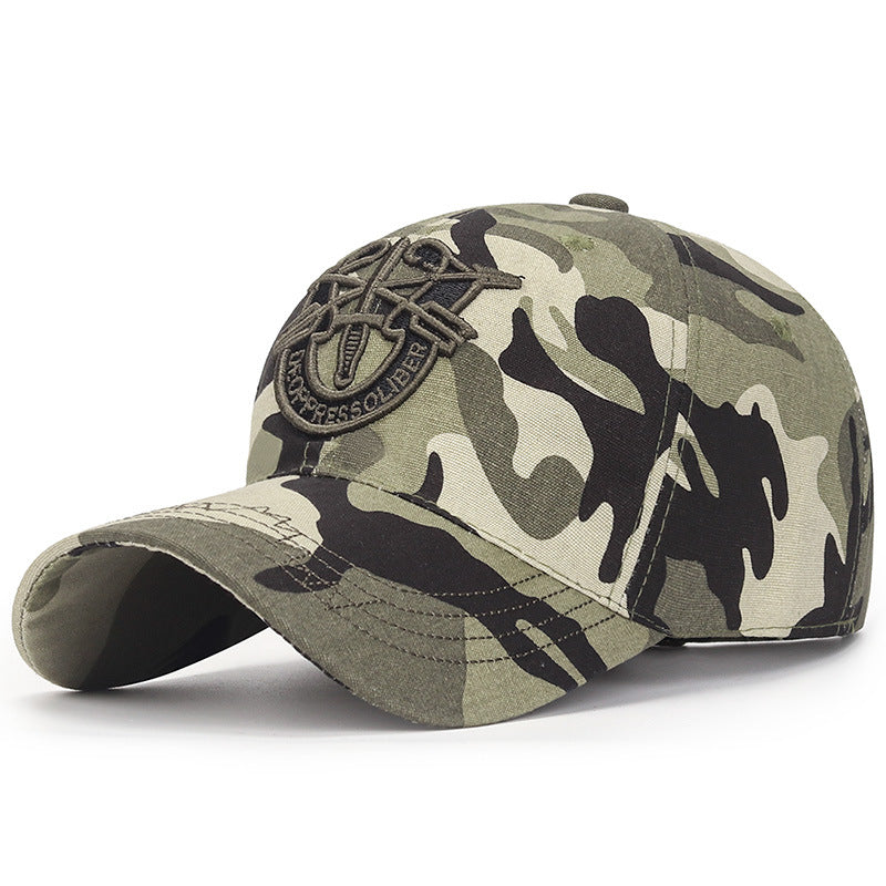 Embroidered Soft Baseball Cap Men's Camouflage Sun Hat