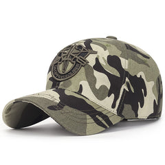 Embroidered Soft Baseball Cap Men's Camouflage Sun Hat