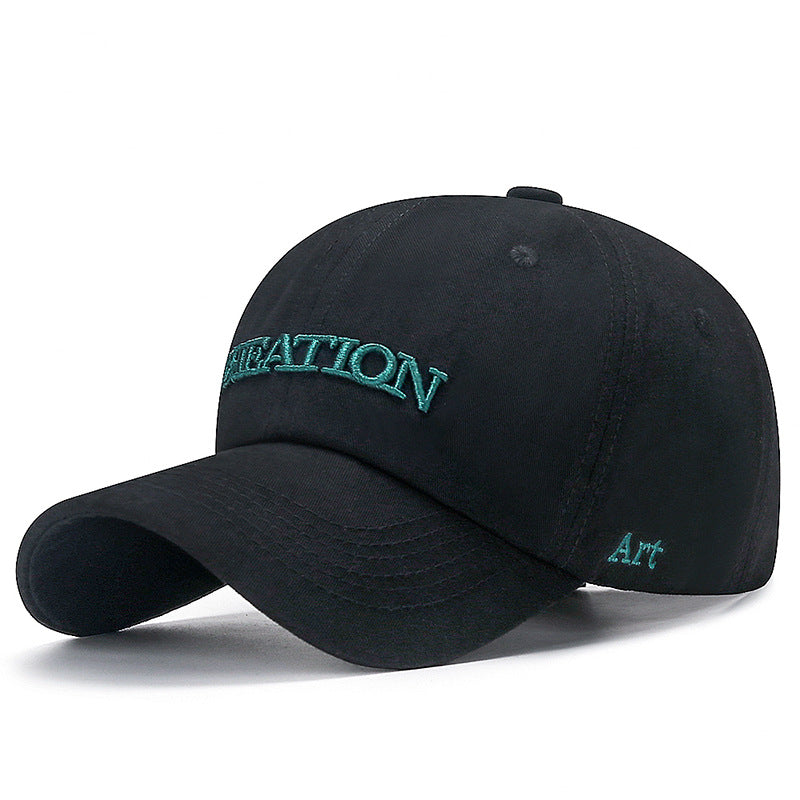 Embroidery Baseball Cap Soft Cotton Sunscreen Hat Dad Hat