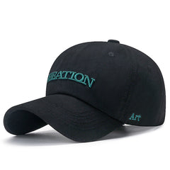 Embroidery Baseball Cap Soft Cotton Sunscreen Hat Dad Hat