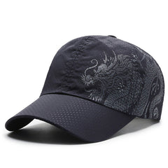 Chinese Style Dragon Baseball Cap Quick-drying Hat Outdoor Sports