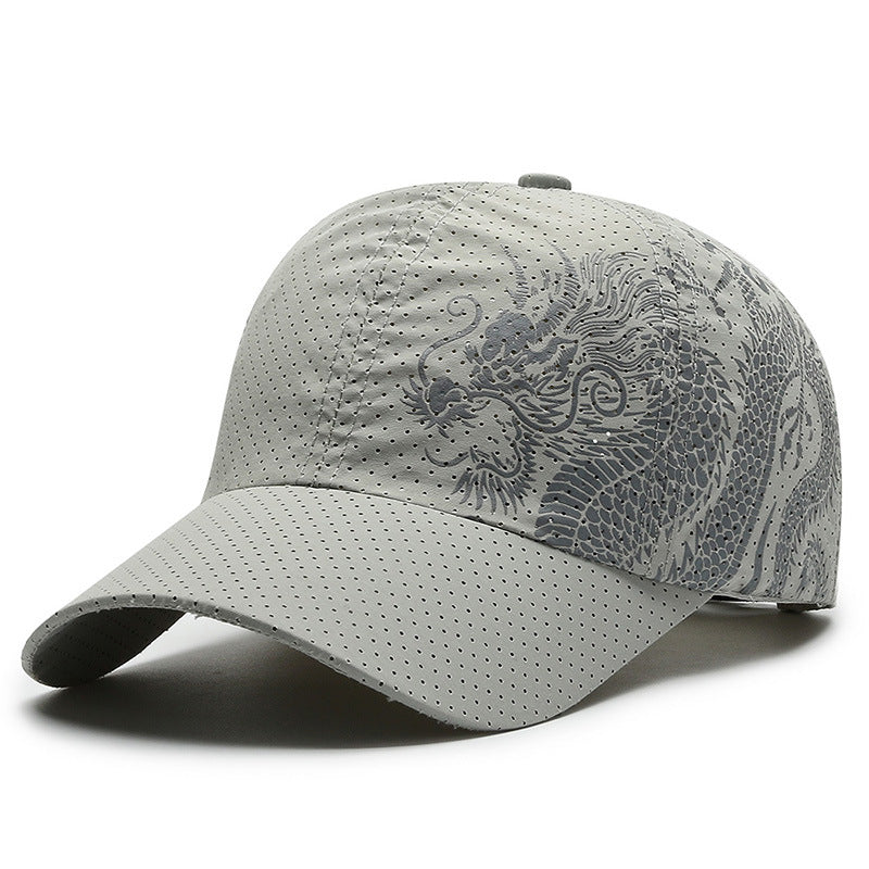 Chinese Style Dragon Baseball Cap Quick-drying Hat Outdoor Sports