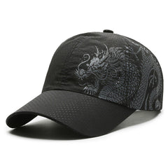 Chinese Style Dragon Baseball Cap Quick-drying Hat Outdoor Sports