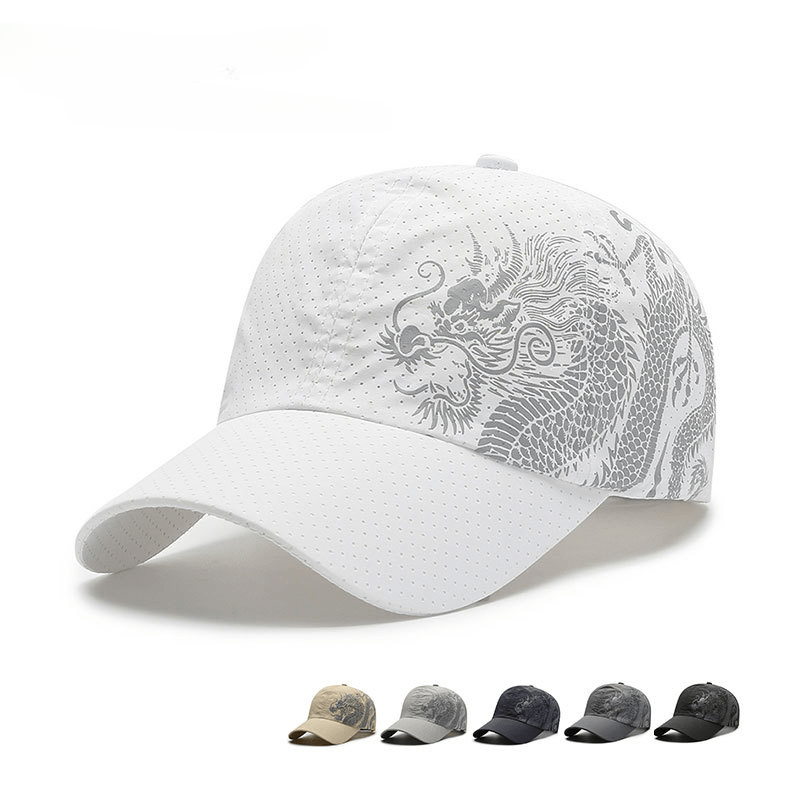 Chinese Style Dragon Baseball Cap Quick-drying Hat Outdoor Sports