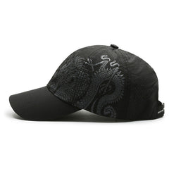 Chinese Style Dragon Baseball Cap Quick-drying Hat Outdoor Sports