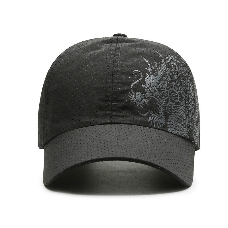 Chinese Style Dragon Baseball Cap Quick-drying Hat Outdoor Sports